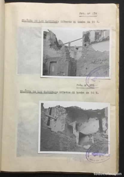 Imatges dels efectes del bombardeig de l'aviació italiana sobre localitats de Lleida a la Guerra Civil espanyola