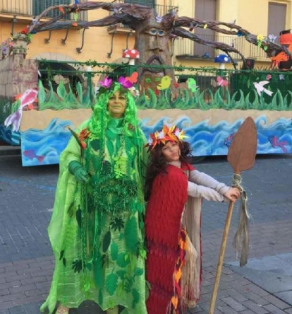 Vaiana & Té Fiti ( la gran deessa de la naturalesa ) Carnestoltes a Balaguer !!  Inspirada amb la pel·lícula Vaiana de Disney.