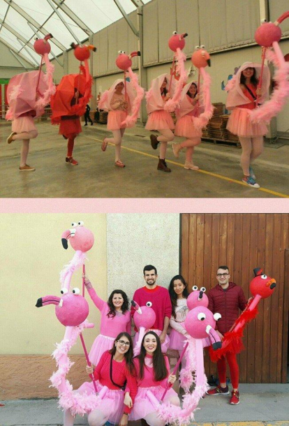 Disfresses de Flamingos d'un grup d'amigues d'Alcarràs... que aquell dia s'ho van passar genial!!