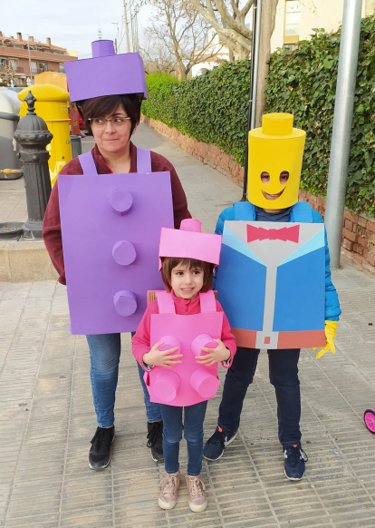 Disfressa de família LEGO
