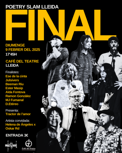 Cartell del Poetry Slam Lleida