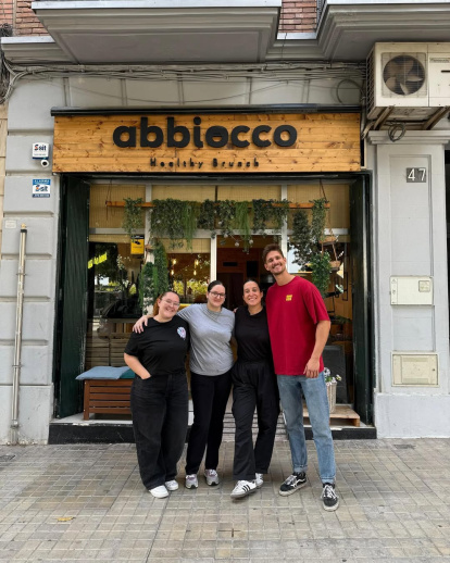 El equipo al frente de Abbiocco Brunch.