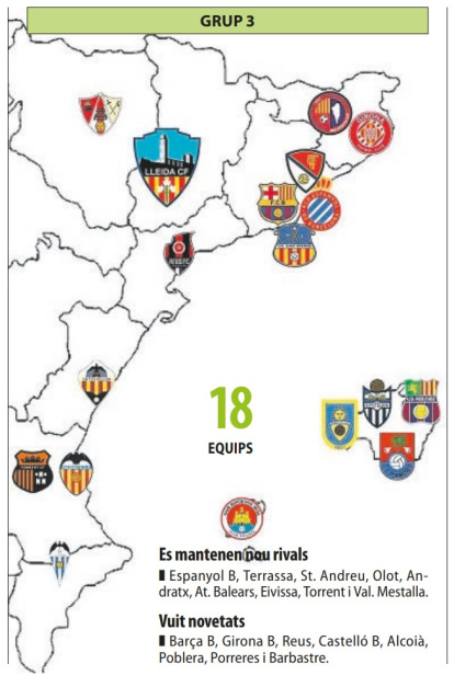 Els rivals del Lleida CF, en cas que segueixi