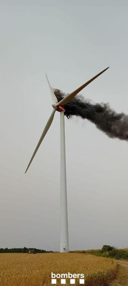 El foc es va propagar a un camp de cultiu. - BOMBERS