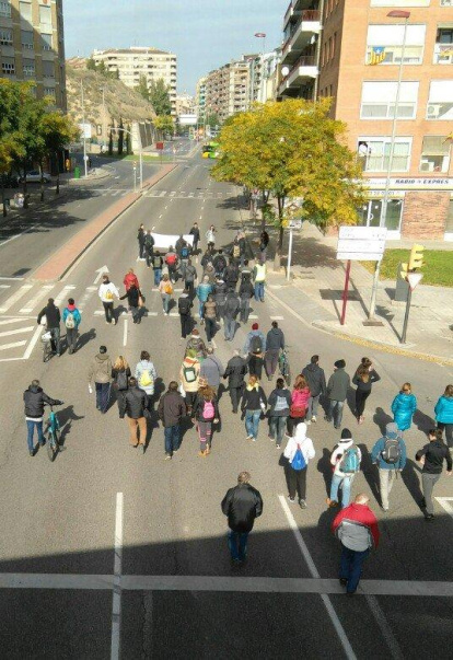 Protestas en rechazo del encarcelamiento de los consellers del Govern y de los presidentes de la ANC y Òmnium.