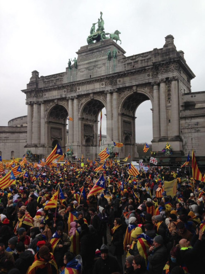 Miles de leridanos han viajado hasta la capital de Bélgica.