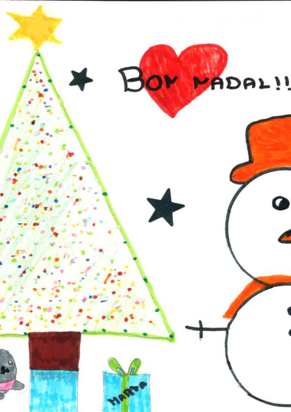 Dibuixa'ns com imagines el teu Nadal.