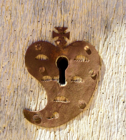 El pom d'una porta, una abella en una flor, una mà,...