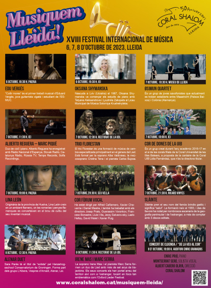 El cartell de l'edició d'enguany del Musiquem Lleida!.