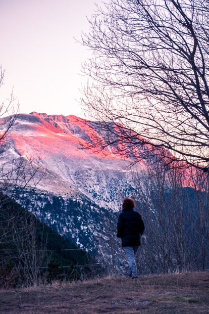 Impressionant posta de sol a l’embassament de Sallent.