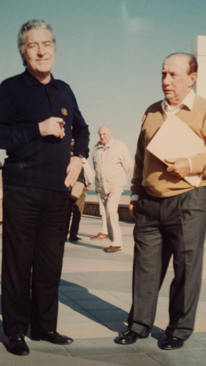 Granés (izquierda) en Málaga junto a otro exleridano, Lluís Pellicer