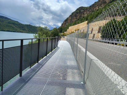 Una de les estructures finalitzades.