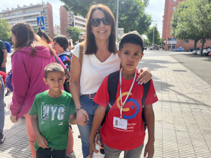 Mónica, familia de acogida de Aitona.