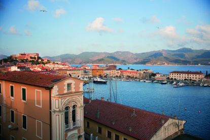 Portoferraio, capital de l'illa d'Elba, on Napoleó va estar desterrat durant nou mesos.