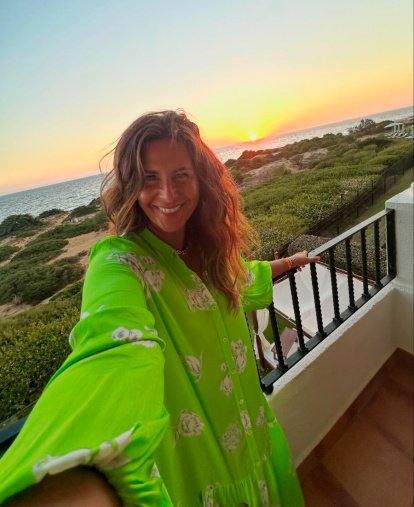 Núria Roca en las playas de Cádiz.
