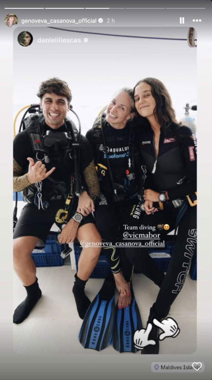 Victoria Federica junto a Genoveva Casanova en 'El Desafío'