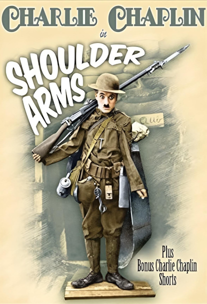 Cartell original de la pel·lícula ‘Armas al hombro’ (1918), de Chaplin.