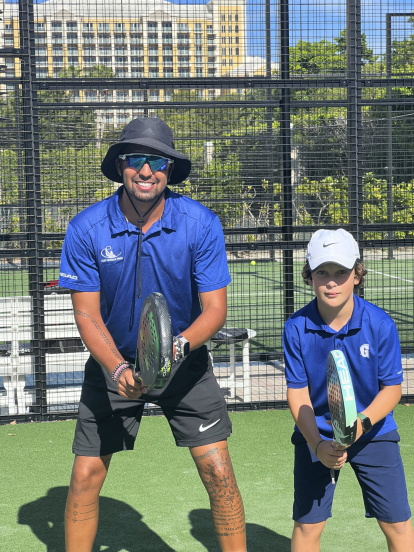 El Jaume durant els seus primers entrenaments al Key Biscayne a Miami.
