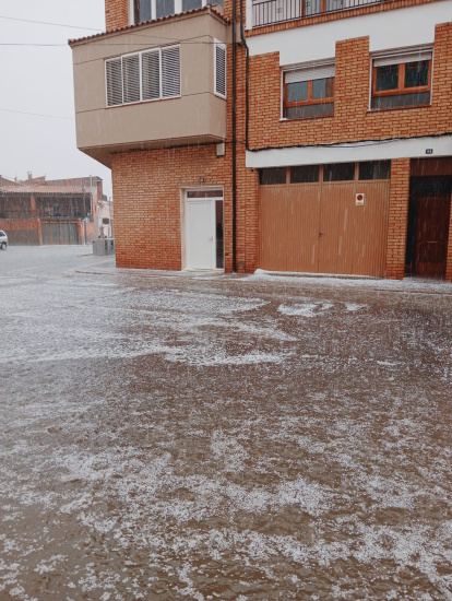 Linyola. El Pla d’Urgell y el Urgell fueron otras dos comarcas donde se
registró la caída intensa de granizo en varios municipios