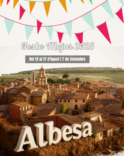 Cartell de la Festa Major d'Albesa.