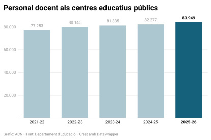 Visualización con el personal docente en los centros educativos públicos