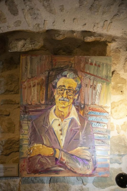 Retrat de Pedrolo pintat per Mariona Millà (Espai Pedrolo). - CARMINA MARSIÑACH