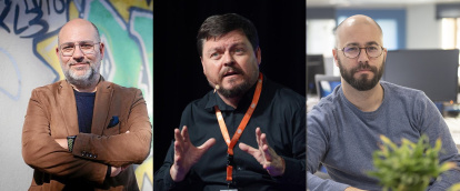 Josep Maria Ganyet, Ramon Arnó i Joan Teixidó