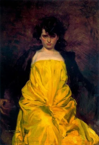 Cercle del Liceu. ‘La Sargantain’, de Ramon Casas, que conserva esta institución desde 1907. - VIQUIPÈDIA