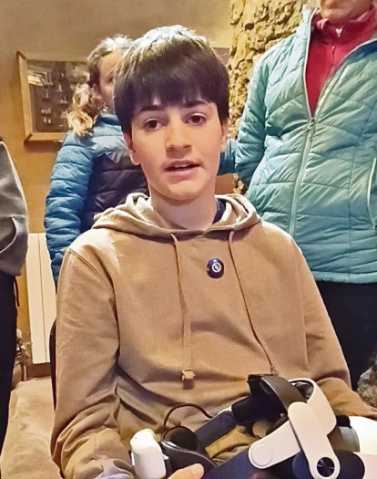 Alumnes de Tuixent han provat la gimcana digital. - C. SANS