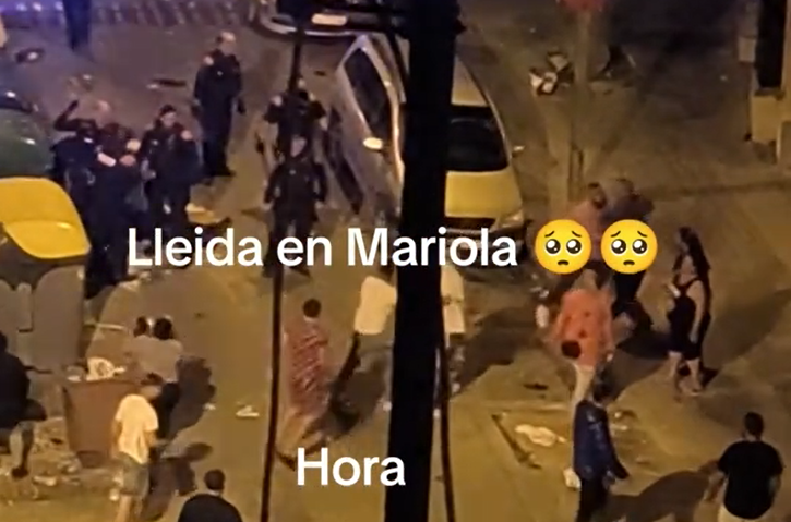 Seis MOSsos d'Esquadra feridos em uma luta enorme em Mariola de Lleida